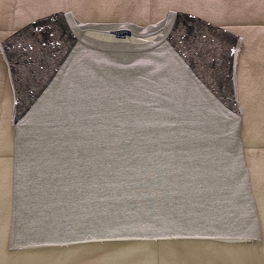 Gryphon muscle  sequin swearshirt